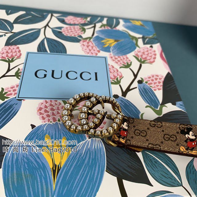 Gucci女士皮帶 古奇2020米奇限量版早春新款 古奇Disney聯名合作限定款  jjp1186